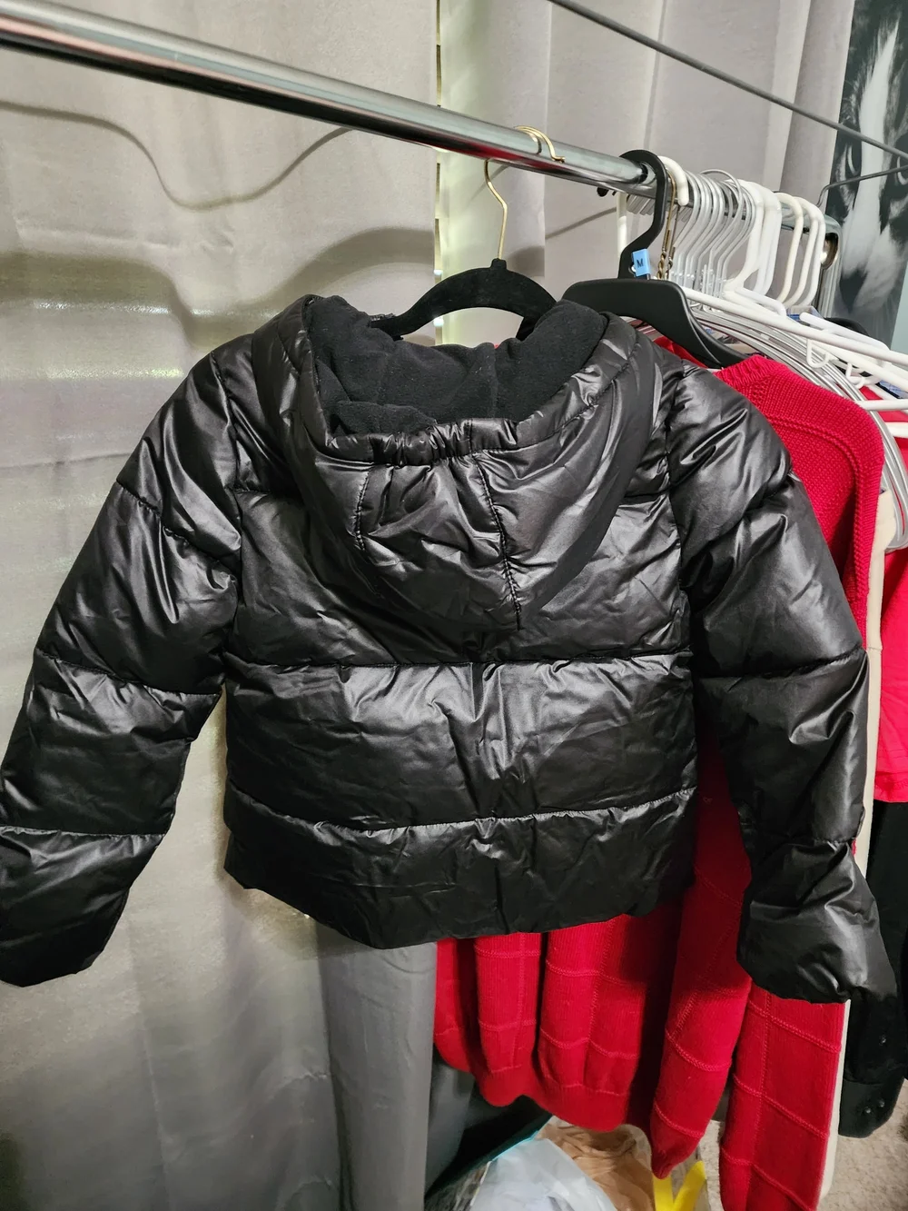 Ozark Trail Kids Black Hooded Puffer Jacket